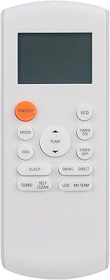 Télécommande de remplacement rg57a7 bgef pour climatiseur midea rg57a6 bgefu1 cr166-rg57a6eu-6 rg57d bge