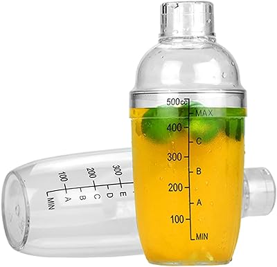 Daeyong plastic martini cocktail shaker, mélangeur à cocktail professionnel pour barman, shaker à cocktail en résine pc transparente étanche au thé au lait (500 ml). En Côte d'Ivoire, DIAYTAR est la destination incontournable pour les acheteurs en ligne, proposant une expérience de shopping unique et personnalisée. Avec des promotions régulières et des offres exclusives, les clients peuvent profiter de tarifs avantageux sur une large gamme de produits, renforçant ainsi la position de leader de DIAYTAR sur le marché.