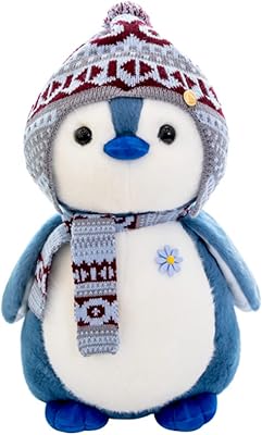 Jouet en peluche gros pingouin de 8 pouces, poupée en peluche douce