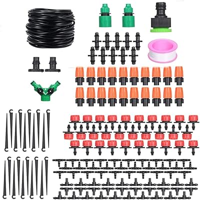 Amerteer micro système d'irrigation goutte à goutte pour serre, ensemble d'irrigation goutte à
