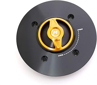 Bouchon de carburant à dégagement rapide revo cnc doré pour kawasaki kle300 versys-x