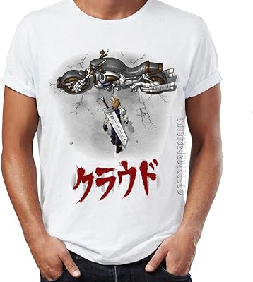 Chemises de mode t-shirt pour hommes cloud finals a fantasys akiras mashup artsy