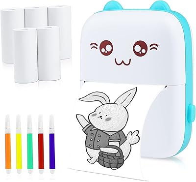 Mini imprimante thermique penoy, étiqueteuse bluetooth, imprimante d'étiquettes portable compatible avec android et ios, photos imprimables, listes, codes qr, notes (avec 5 rouleaux de papier + 5 stylos de couleur). Découvrez le monde du shopping en ligne avec DIAYTAR COTE D'IVOIRE, où vous pouvez trouver tout ce dont vous avez besoin, du vêtement à l'électronique en passant par les produits de beauté. Notre large gamme de produits et notre service client de qualité font de nous la boutique en ligne préférée des Ivoiriens. Nous nous efforçons de vous offrir les meilleures marques et les meilleurs prix.