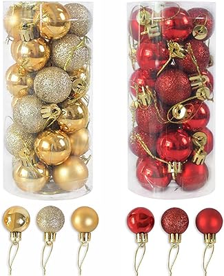 Qqqqqqq boules de noël boule d'ornement d'arbre de noël décoration de jardin de maison boule d'arbre de noël en or rouge (paquet de 2 48 pièces). DIAYTAR COTE D'IVOIRE est la destination idéale pour les consommateurs ivoiriens qui cherchent des produits de haute qualité à des prix compétitifs. La boutique en ligne propose une large gamme de catégories, allant de l'électronique aux produits alimentaires. Avec DIAYTAR, vous pouvez faire vos achats en ligne en toute confiance.