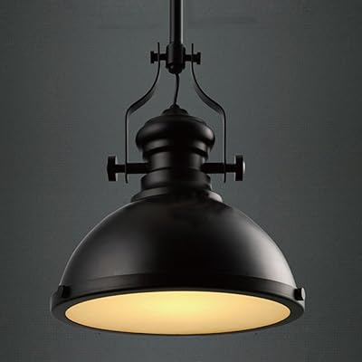 Lustre en métal led noir au plafond en fer moderne avec éclairage