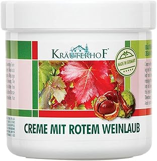 Crème pour les pieds krauterhof pour varices au marron d'inde et aux feuilles