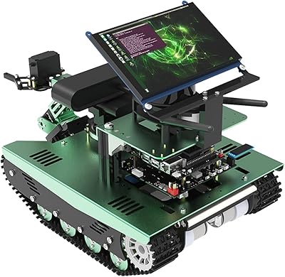 Kit robot yahboom jetson ai nano avec radar selan a1 ros smart tank kit de bras robot à monter soi-même, cartes de construction, navigation autonome, écran tactile 7" et caméra de profondeur en option. DIAYTAR COTE D'IVOIRE est une boutique en ligne généraliste qui propose plus de 300 000 références de produits. Elle est leader dans son domaine en Côte d'Ivoire et offre une grande variété de choix pour les consommateurs. Les clients peuvent trouver tous les produits dont ils ont besoin en un seul endroit.