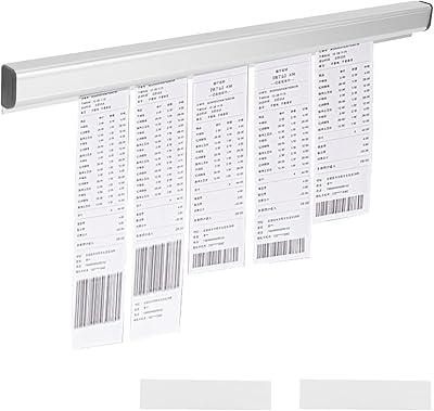 Porte-billet de restaurant, support de reçus coulissant en aluminium de 11,8 pouces/30 cm, porte-commande de cuisine, porte-billet de commandes de factures pour restaurants, cafés, pubs et bars (30 cm). DIAYTAR COTE D'IVOIRE, la boutique en ligne généraliste de référence en Côte d'Ivoire, propose une sélection incroyable de plus de 300 000 articles pour répondre à tous vos besoins. Vous trouverez tout ce que vous cherchez, des produits de beauté et de santé aux électroménagers et aux vêtements. La qualité et la variété des produits sont garanties.