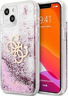 Coque de protection liquide brillante galvanisée avec logo 4g pour iphone 13 mini
