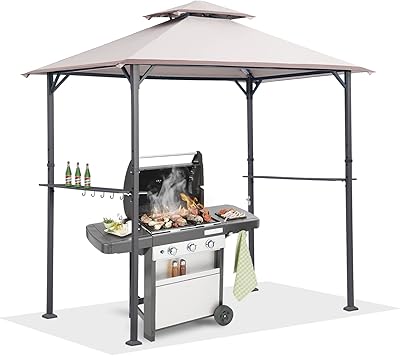 Tente d'extérieur en maille double couche ized li 8x5 tente de barbecue extérieure