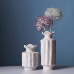 Vase en céramique irrégulière de style nordique moderne, vases en forme de beignet