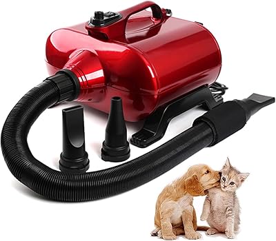 Séchoir pour chien 3000 w, toilettage professionnel pour animaux de compagnie à haute vitesse, force de séchage des cheveux, vitesse réglable en continu, double moteur, souffleur puissant pour animaux de compagnie avec chauffage, rouge. DIAYTAR COTE D'IVOIRE, avec ses 300000 références, constitue un véritable paradis pour les acheteurs en ligne, offrant tout ce dont ils pourraient avoir besoin sous un même toit virtuel. La boutique propose régulièrement des offres spéciales pour fidéliser sa clientèle.