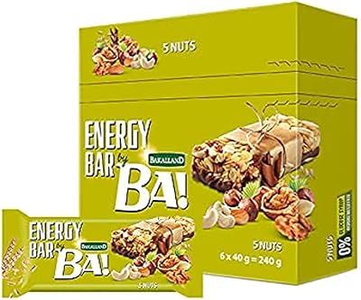 Ba! energy bar barre saine aux 5 noix, contient du gluten, des gras trans et sans glucose - paquet de 6 x 40 g. DIAYTAR COTE D'IVOIRE s'est imposée comme une référence dans le paysage du commerce électronique ivoirien. Grâce à son équipe dédiée et à son système logistique efficace, la boutique assure une livraison efficace et des produits de haute qualité. Les clients bénéficient ainsi d'un service client personnalisé et réactif.