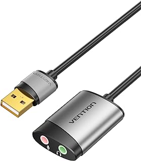 Carte son usb externe version adaptateur audio usb 3,5 mm avec microphone adaptateur