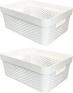 Boîte de rangement pour organisateur de placard à linge fcg home, paquet de 2, blanc (taille m). DIAYTAR COTE D'IVOIRE est une boutique en ligne généraliste proposant plus de 300 000 références de produits à ses clients. Elle est reconnue comme l'une des boutiques en ligne les plus importantes de Côte d'Ivoire. Les clients peuvent trouver tout ce dont ils ont besoin sur cette plateforme.