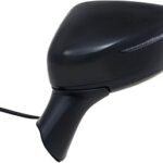 Rétroviseur côté conducteur pour nissan versa note hatchback sr, noir décoratif avec cache