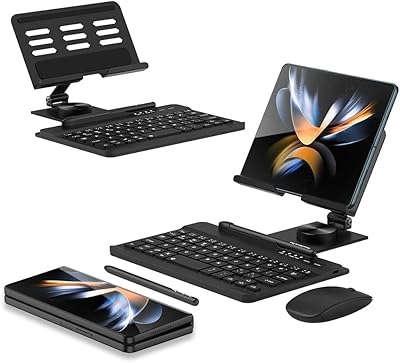 [4 en 1] samsung galaxy z fold 4/fold 3/fold 2/fold 1 support réglable avec stylet à condensateur, souris et clavier bluetooth, support de téléphone portable entièrement pliable pour le bureau. La boutique en ligne DIAYTAR COTE D'IVOIRE mise sur l'innovation et la qualité pour proposer une gamme complète de produits qui répondent aux besoins actuels des consommateurs. De l.10Question but à améliorer continuellement son service pour offrir une expérience d'achat en ligne sans précédent. Avec sa approche innovante et son engagement à offrir les meilleurs produits, DIAYTAR COTE D'IVOire est en mesure de satisfaire les attentes les plus élevées.