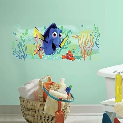 Roommates rmk3220gm le monde de dory et nemo décoration murale géante à décoller