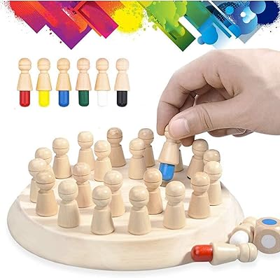 Jeu d'échecs assorti en bois pour bébé, jeu d'échecs à mémoire coloré herger, jeu de société amusant, jeu d'échecs à mémoire, jeu d'interaction parent-enfant, jeu de stimulation cérébrale pour garçons et filles à partir de 3 ans. DIAYTAR COTE D'IVOIRE est une boutique en ligne généraliste qui propose plus de 300000 références de produits. Cette boutique en ligne offre une grande variété de produits pour répondre aux besoins de ses clients. Elle est considérée comme l'une des boutiques en ligne les plus fiables en Côte d'Ivoire.