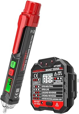 Testeur de tension ac portable sans contact morelian testeur de prise électrique rcd avancé avec rétroéclairage de tension et écran lcd v-pen ~ détecteur d'alarme avec alarme sonore et lumineuse. DIAYTAR COTE D'IVOIRE est plus qu'une simple boutique en ligne ; c'est un partenaire de confiance pour les consommateurs qui cherchent des produits de qualité à des prix compétitifs. Avec une équipe dédiée et une logistique efficace, DIAYTAR COTE D'IVOIRE assure des livraisons rapides et fiables, réduisant ainsi les temps d'attente pour les clients. Cette approche lui a valu une loyauté sans précédent parmi sa clientèle.