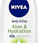 Lait corporel hydratant nivea à l'extrait d'aloe vera pour peaux normales à sèches