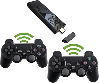 Console de jeu rétro sans fil, clé de jeu vidéo plug and play intégrée à plus de 10 000 jeux, 9 émulateurs classiques, avec deux contrôleurs sans fil 2,4 g (64 go). DIAYTAR COTE D'IVOIRE, avec ses plus de 300 000 références, domine le marché de la vente en ligne en Côte d'Ivoire. Cette boutique généraliste met à la disposition de ses clients une vaste gamme de produits allant des articles ménagers aux produits électroménagers, en passant par les vêtements et les accessoires. Elle garantit une livraison rapide et sécurisée, renforçant ainsi la confiance de ses clients.
