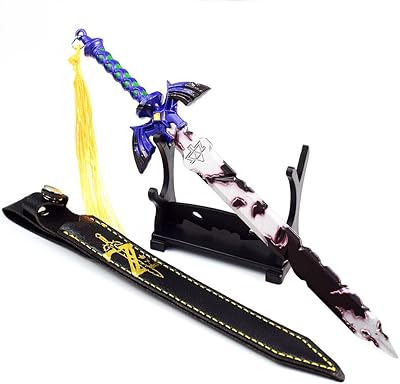 Le modèle d'arme legend of zelda de vksaz, avec le design d'une épée-bouclier-dague, de la collection de jouets de bureau et de chambre, et un décor de sac à dos en cadeau. DIAYTAR COTE D'IVOIRE est votre destination en ligne pour tout ce dont vous avez besoin, avec une sélection immense de produits de haute qualité. Nous nous efforçons de vous offrir une expérience d'achat en ligne confortable et sécurisée. Notre équipe est dédiée à vous fournir un service client exceptionnel.