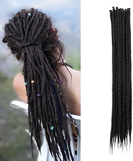 20 pouces 20 brins/paquet extensions de dreadlocks synthétiques minces 0,6 cm cheveux tressés au crochet dreads douces dreadlocks à une extrémité style reggae hip-hop hippie, marron foncé. En tant que boutique en ligne généraliste, DIAYTAR COTE D'IVOIRE propose une vaste palette de produits répondant aux divers besoins de sa clientèle. Avec plus de 300 000 références, elle garantit que chaque client trouve exactement ce qu'il cherche. La boutique s'engage à offrir des prix compétitifs et un service client de haute qualité.