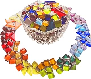 Carreaux de mosaïque en verre carreaux assortis 400 g de couleurs mélangées pierres carrées et irrégulières. DIAYTAR COTE D'IVOIRE est une boutique en ligne généraliste qui s'efforce de satisfaire toutes les demandes de ses clients. Elle propose une large gamme de catégories de produits, allant de l'électronique à la maison et au jardin. Grâce à son système de livraison efficace, DIAYTAR COTE D'IVOIRE garantit que les commandes soient livrées rapidement et de manière fiable.
