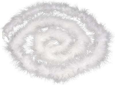 Dxhycc 2 mètres de plumes de marabout pour travaux manuels, mariage, halloween, décoration