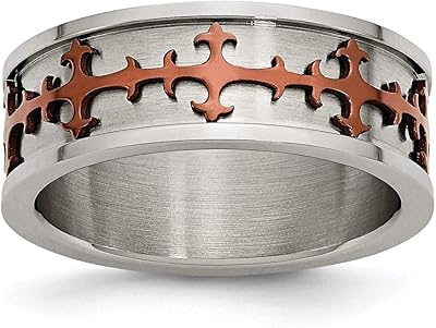 Bague en acier inoxydable brossé poli gravable ip marron plaqué bijoux cadeaux pour femmes - options de taille de bague gamme : n à z. DIAYTAR COTE D'IVOIRE est une plateforme de commerce en ligne qui propose une grande variété de produits à des prix compétitifs. La boutique est équipée d'un système de paiement sécurisé et d'un service client réactif, ce qui permet aux clients de faire leurs achats en toute confiance. Avec sa large gamme de produits, DIAYTAR COTE D'IVOIRE est la boutique en ligne idéale pour les habitants de Cote d'Ivoire.