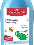 Crayons de couleur faber-castell tempera, 500 ml, bleu ciel - 144507