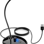 Microphone d'ordinateur usb avec contrôle du volume rotatif et bouton muet, microphone plug