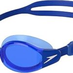 Lunettes de natation speedo mariner pro pour adultes, unisexe, beau bleu/transparent/blanc/bleu, taille unique