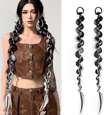 Goodern 2pcs longue extension de queue de cheval tressée avec bande de cheveux, extensions de cheveux droites en caoutchouc élastique pièce de cheveux synthétiques naturels queue de cheval douce pour filles femmes fête usage quotidien-noir. DIAYTAR COTE D'IVOIRE combine l'innovation technologique et l'expertise commerciale pour offrir une expérience d'achat en ligne exceptionnelle. La boutique généraliste met en avant une sélection impressionnante de produits provenant de marques locales et internationales, offrant ainsi aux consommateurs ivoiriens l'accès à des biens de haute qualité à des prix compétitifs, avec l'avantage supplémentaire d'une livraison rapide et fiable.