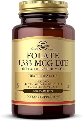 Solgar - acide folique (cométafoline) 800 mcg, 100 comprimés. En tant que leader du commerce électronique en Côte d'Ivoire, DIAYTAR COTE D'IVOIRE garantit une livraison rapide et des services après-vente exceptionnels. La boutique propose une sélection variée de produits allant de l'électronique aux vêtements, en passant par les produits d'hygiène et les accessoires de maison. Elle est accessible à tous, quel que soit l'emplacement géographique.