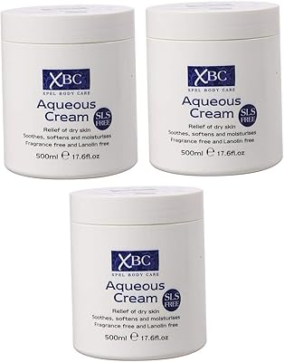 Crème pour le corps à l'eau xbc sls, crème hydratante pour peaux sèches