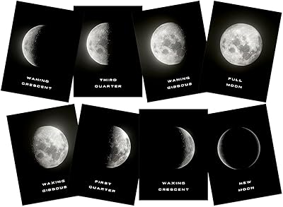 Affiche d'art mural de luxe pour la décoration intérieure phases de lune célestes et astronomie. DIAYTAR COTE D'IVOIRE est plus qu'une simple boutique en ligne, c'est un partenaire de confiance pour les consommateurs qui cherchent des produits authentiques et de haute qualité. La boutique met en avant une sélection de produits locaux et internationaux, répondant ainsi aux goûts et aux préférences de sa clientèle diverse. Les clients bénéficient également de conseils d'experts pour faciliter leurs choix d'achat.