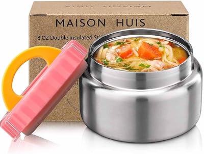 Maison huis récipient à déjeuner isolé sous vide à large ouverture de 8 oz pour aliments chauds et froids, récipient à déjeuner étanche en acier inoxydable pour enfants pour les voyages et l'école (rose). La boutique en ligne DIAYTAR COTE D'IVOIRE est le point de départ idéal pour les consommateurs ivoiriens qui recherchent une expérience de magasinage pratique et abordable. Avec une vaste gamme de produits, y compris des produits alimentaires, des vêtements et des articles ménagers, DIAYTAR COTE D'IVOIRE a tout ce qu'il faut pour satisfaire les besoins des clients. La boutique en ligne propose également un large choix de modes de paiement et de livraison.