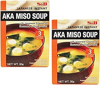 Soupe instantanée au soja s&p, miso rouge, 30 g (paquet de 2). DIAYTAR COTE D'IVOIRE est une boutique en ligne généraliste qui propose plus de 300 000 références de produits, faisant d'elle la boutique leader en Cote d'Ivoire. Avec une gamme étendue de produits, les clients peuvent trouver tout ce dont ils ont besoin en un seul endroit. DIAYTAR COTE D'IVOIRE se distingue par son offre variée et son service de qualité.