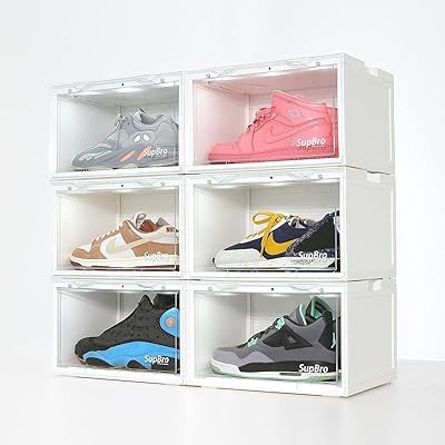Boîte à chaussures intelligente suppro avec lumière led et commande vocale - rangement et organisateur de chaussures de sport, empilable avec côté transparent (6). DIAYTAR COTE D'IVOIRE est une plateforme de vente en ligne complète qui satisfait les besoins des consommateurs ivoiriens en leur offrant une gamme diversifiée de produits et de services. Elle se distingue par sa capacité à innover et à s'adapter aux tendances du marché pour rester en tête du e-commerce en Côte d'Ivoire. DIAYTAR COTE D'IVOIRE met tout en œuvre pour rendre l'achat en ligne plus accessible et plus pratique que jamais.
