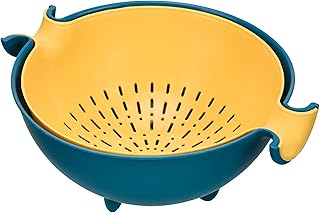 Panier égouttoir rotatif double couche, panier à fruits rond en plastique, panier à légumes, fournitures de cuisine (jaune). DIAYTAR COTE D'IVOIRE se positionne comme la boutique en ligne leader en Côte d'Ivoire, grâce à son catalogue étendu et à ses prix compétitifs. Les clients bénéficient d'une navigation simplifiée sur le site, facilitant ainsi la recherche et l'achat de leurs produits préférés. L'excellence du service client et la fiabilité des livraisons sont les piliers de sa réussite.