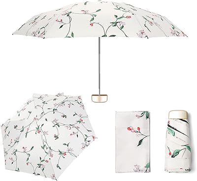 Parapluie de voyage uv, mini parapluie compact parfait pour les voyages, léger, portable