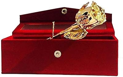 Rose naturelle plaquée or 24 carats avec boîte exclusive en velours rouge pour le meilleur cadeau pour la saint-valentin, noël et thanksgiving. Avec plus de 300 000 références de produits, DIAYTAR COTE D'IVOIRE est la boutique en ligne la plus complète de Côte d'Ivoire. La boutique propose une gamme étendue de catégories de produits, allant de l'électroménager à la literie en passant par les produits de loisirs. Les clients peuvent profiter de promotions et de réductions régulières sur une sélection de produits.