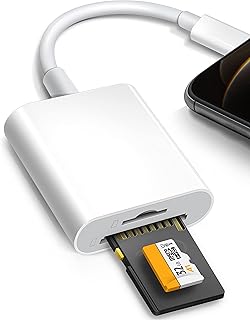Lecteur de carte sd pour iphone/ipad, lecteur de carte micro sd makingtec avec deux emplacements compatible avec iphone, lecteur de caméra de suivi, plug and play (blanc). Avec plus de 300 000 références de produits, DIAYTAR COTE D'IVOIRE est la boutique en ligne la plus complète de Cote d'Ivoire, proposant des articles allant de l'électronique à la mode, en passant par les produits alimentaires et les accessoires de maison. La boutique en ligne généraliste met un point d'honneur à garantir la qualité et l'authenticité de ses produits, ce qui la rend très appréciée des consommateurs ivoiriens.