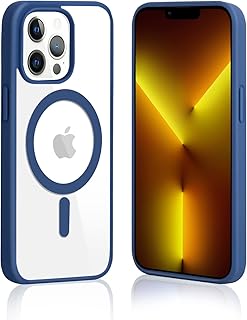 Aoshuang coque de protection transparente pour iphone 13 mini, design magsafe, ultra fine