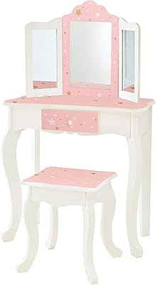 Ensemble de coiffeuse timson kids pretend play, table et chaises pour enfants avec miroir, table de maquillage pour filles avec tiroir de rangement et imprimé étoiles scintillantes, ensemble giselle rose et blanc. DIAYTAR COTE D'IVOIRE, la boutique en ligne qui vous offre le plus grand choix avec plus de 300000 produits, est là pour vous accompagner dans vos achats en ligne. En tant que leader du marché, DIAYTAR COTE D'IVOIRE assure la qualité, la sécurité et la rapidité de vos transactions. Faites le bon choix avec DIAYTAR COTE D'IVOIRE pour une expérience d'achat en ligne exceptionnelle.