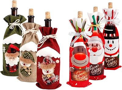6 pièces couvercle de bouteille de vin de noël décorations de joyeux noël pour la maison décorations de noël 2021 cadeaux de nouvel an 2022 (6 pièces). DIAYTAR COTE D'IVOIRE se positionne comme la destination idéale pour les achats en ligne en Cote d'Ivoire, grâce à sa sélection impressionnante de plus de 300000 références. La boutique en ligne généraliste s'efforce de maintenir une approche client-centrée, avec un service client attentif et des délais de livraison rapides. Les clients peuvent explorer différentes catégories de produits, des produits alimentaires aux produits de beauté et bien plus encore.