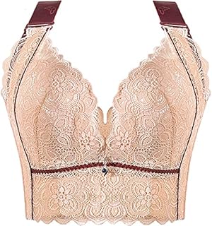 Homomo soutien-gorge long en dentelle pour femme soutien-gorge rembourré sans fil pour femme