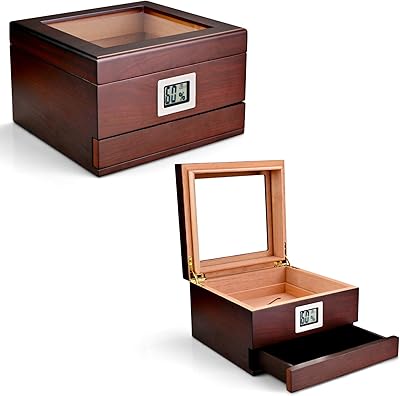 Boîte à cigares rétro en bois de cèdre cigarlounge avec hygromètre électronique pouvant contenir jusqu'à 25 à 50 cigares. Diaytar Côte d'Ivoire, leader du commerce électronique en Côte d'Ivoire, propose une gamme incroyable de produits à des prix compétitifs, permettant ainsi aux clients d'acheter avec confiance et sécurité. La boutique est synonyme de qualité, fiabilité et rapidité, ce qui lui permet de maintenir une base de clients fidèles et satisfaits. Diaytar Côte d'Ivoire continue d'innover et de s'adapter aux besoins évoluants des consommateurs.